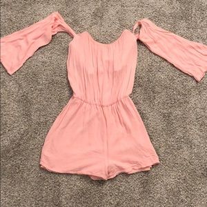 Cut-out shoulder romper